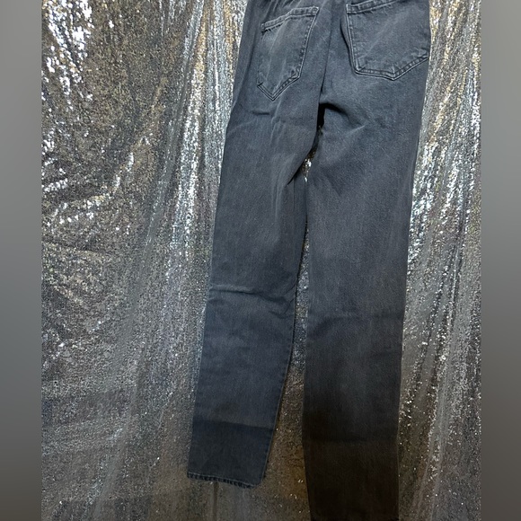 Boohoo Man Tall Straight Leg Popper Elastic Waist Jean - Picture 15 of 16